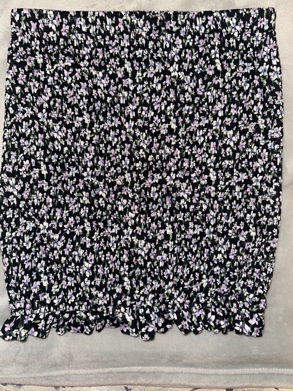 Haute Monde Floral Ruched Skirt - Size L